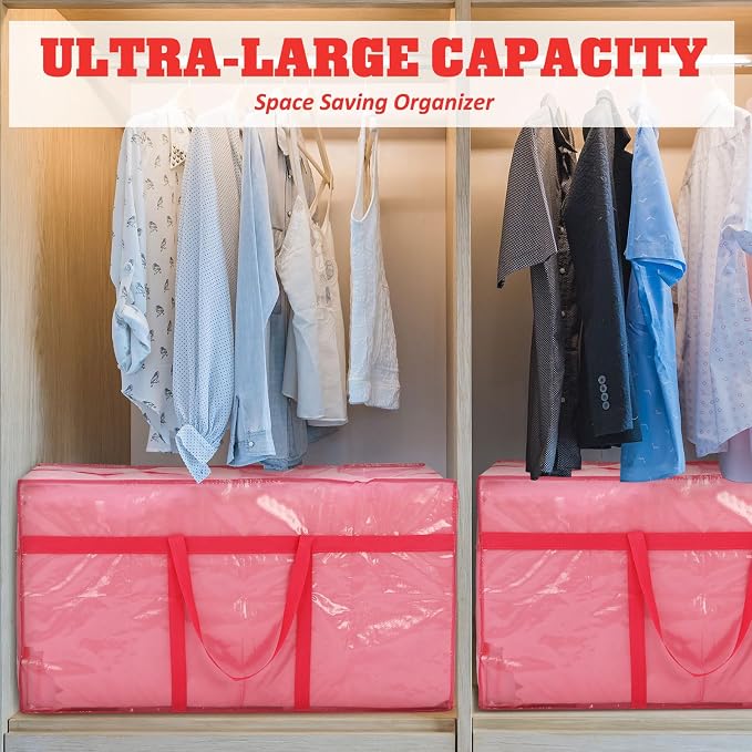 4 Pcs 66 Gallon Large Moving Bags - Image 5