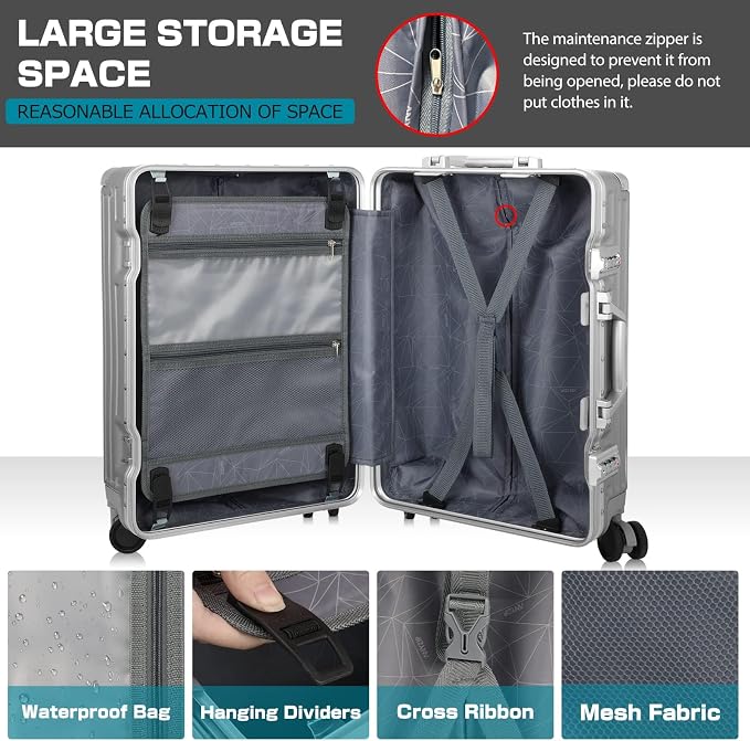 AnyZip Carry On Luggage - Image 6