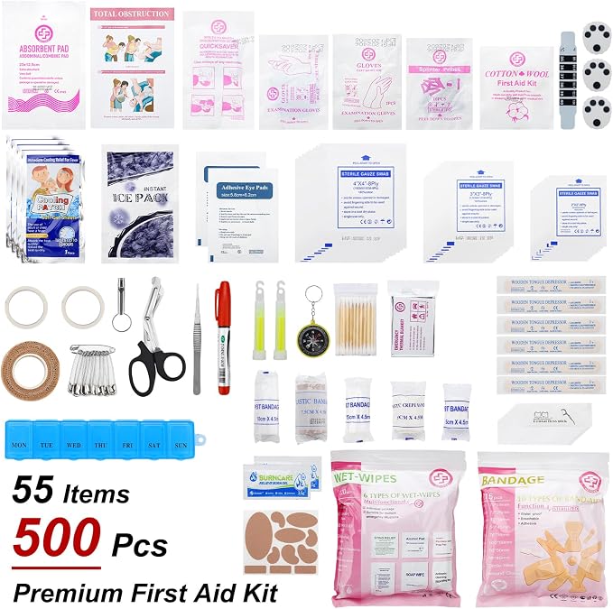 Professional 500 Piece Emergency First Aid Kit - Image 3