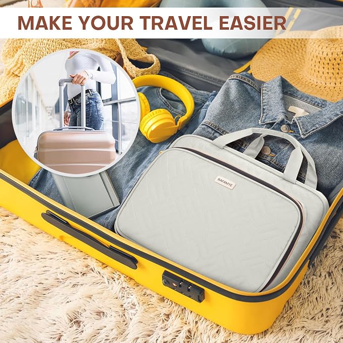 Toiletry Bag for Women with Jewelry Organizer Compartment, Travel Makeup - Image 7