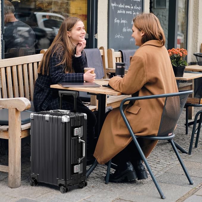 Krute Luggage Sets 2 Pieces Aluminum Frame Suitcase - Image 9