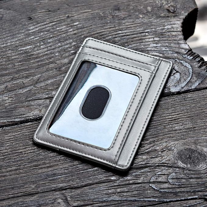 Buffway Slim Minimalist Front Pocket RFID Blocking Leather Wallets - Image 3