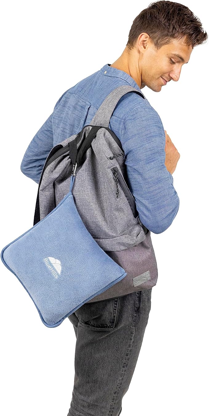BlueHills Premium Soft Plush Travel Blanket Pillow - Image 8