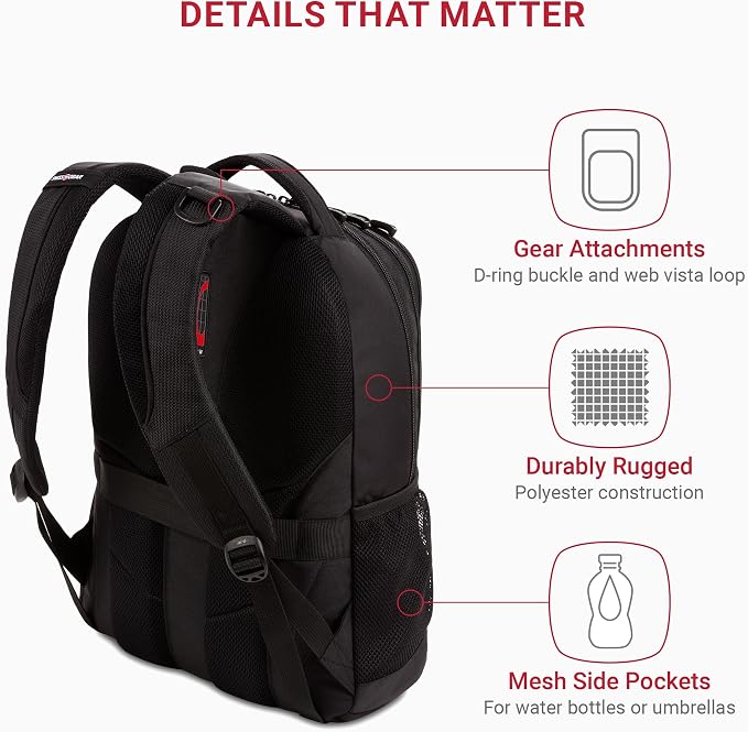 SwissGear Cecil 5505 Laptop Backpack - Image 3