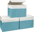 Large 17" 42 Quarts Collapsible Stackable Storage Bins by Bagnizer