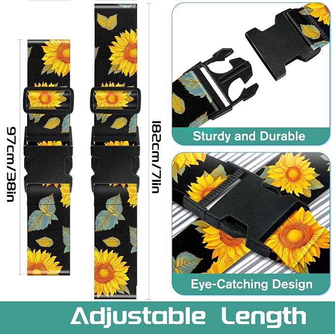 Slohif Luggage Straps for Suitcases Travel Belt Accessories Luggage Connector - Image 2