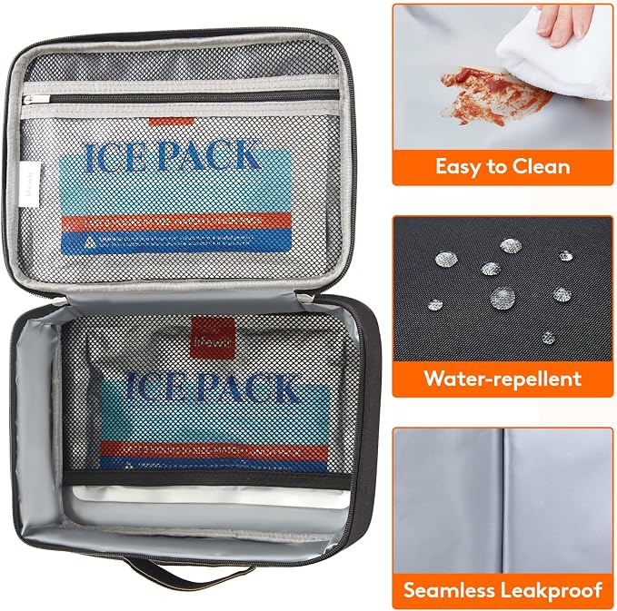 Lifewit Freezable Lunch Box, Insulated Reusable Lunch Bag - Image 4