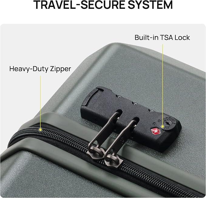 NINETYGO Carry On Luggage 22x14x9 Airline Approved, Carry On Suitcase - Image 5