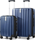 Hanke Expandable Hard Shell Luggage Sets 2 piece Carry on Luggage by Hanke