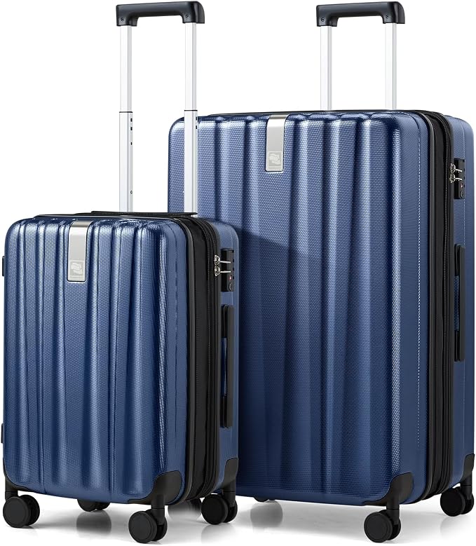 Hanke Expandable Hard Shell Luggage Sets 2 piece Carry on Luggage by Hanke