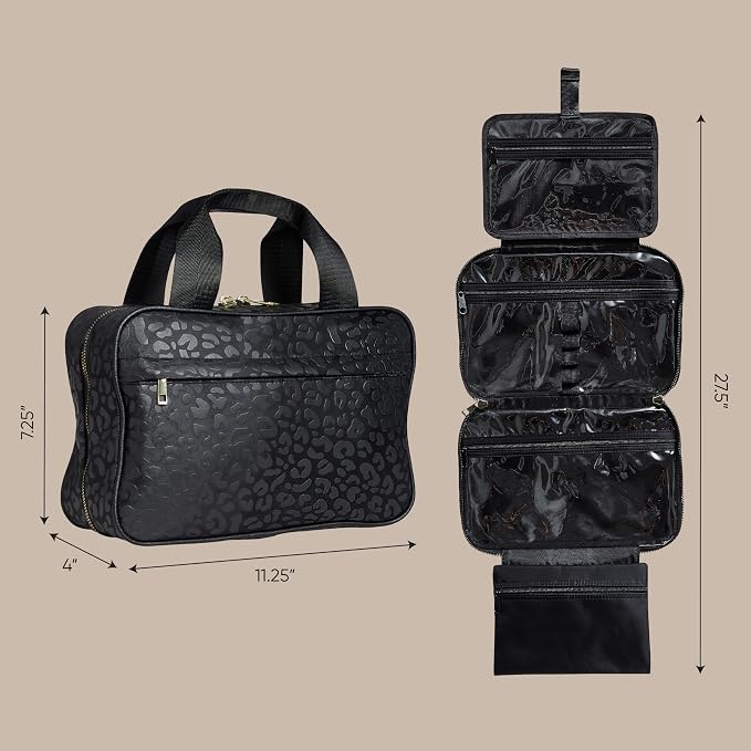 Nicole Miller New York Once Upon a Rose Makeup Bag, Cosmetics Essentials - Image 4