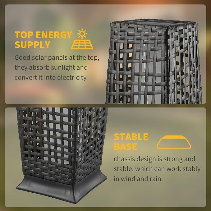 Solar Floor Lamp, Outdoor Floor Lamp, Solar Lanterns Outdoor Waterproof - Image 5