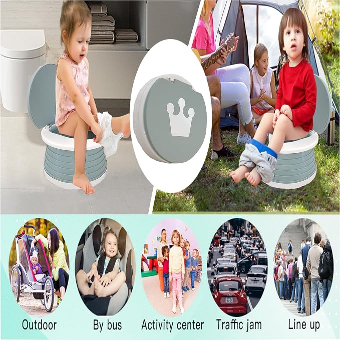 Travel Potty for Toddler, Portable and Foldable Toilet, Apply to Seat Emergency - Image 5