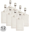 8 Pack Leather Luggage Travel Bag Tags by Travelambo by Travelambo