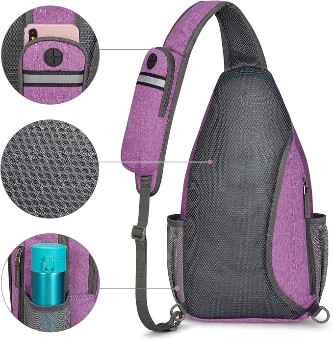 G4Free Sling Bag RFID Blocking Sling Backpack Crossbody Chest Bag Daypack - Image 6