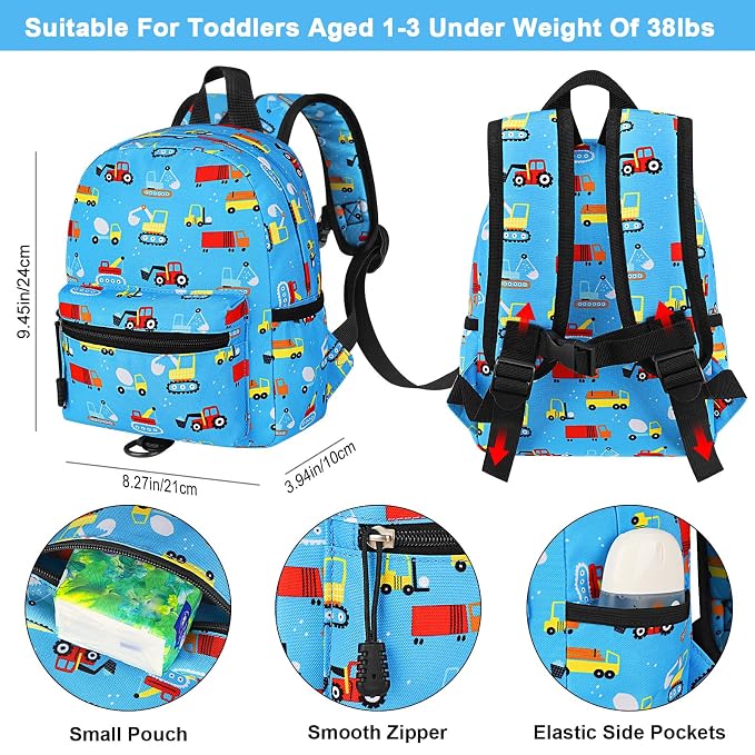 Accmor Toddler Backpack with Leash, Baby Backpacks with Anti Lost Wrist Link - Image 2