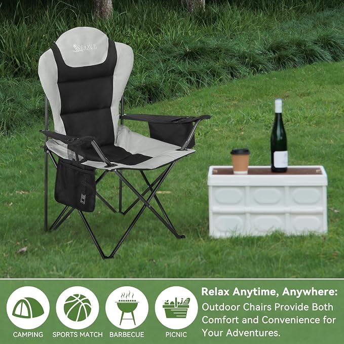 Camping Chairs 2 Pack, Camp Chair - Image 7