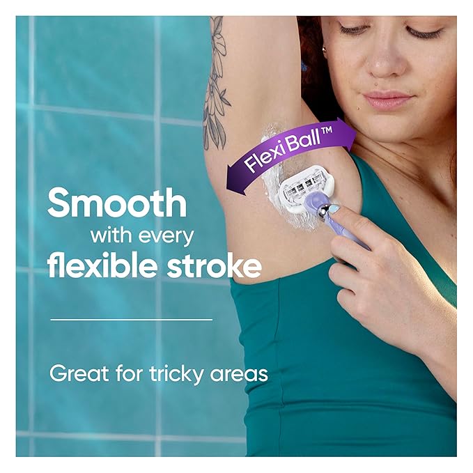 Gillette Venus Deluxe Smooth Swirl Women's Razor Handle + 2 Blade Refills - Image 4