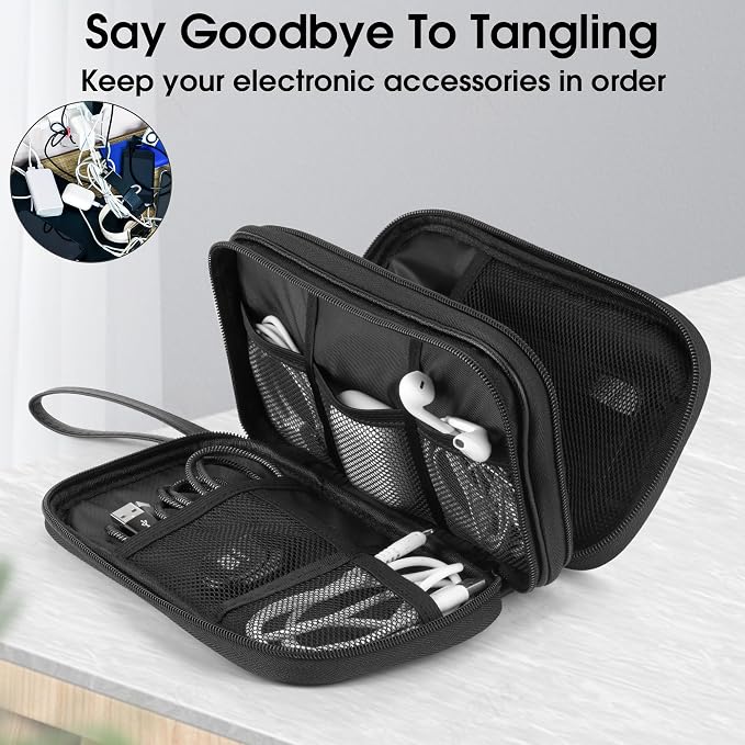 Leather Travel Electronic Organizer - Image 6