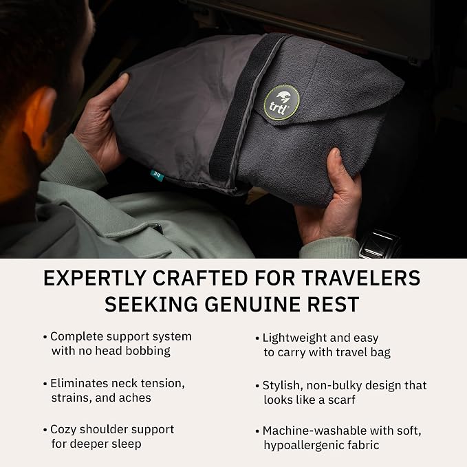 trtl Pillow - Scientifically Proven Super Soft Neck Support Travel Pillow - - Image 4