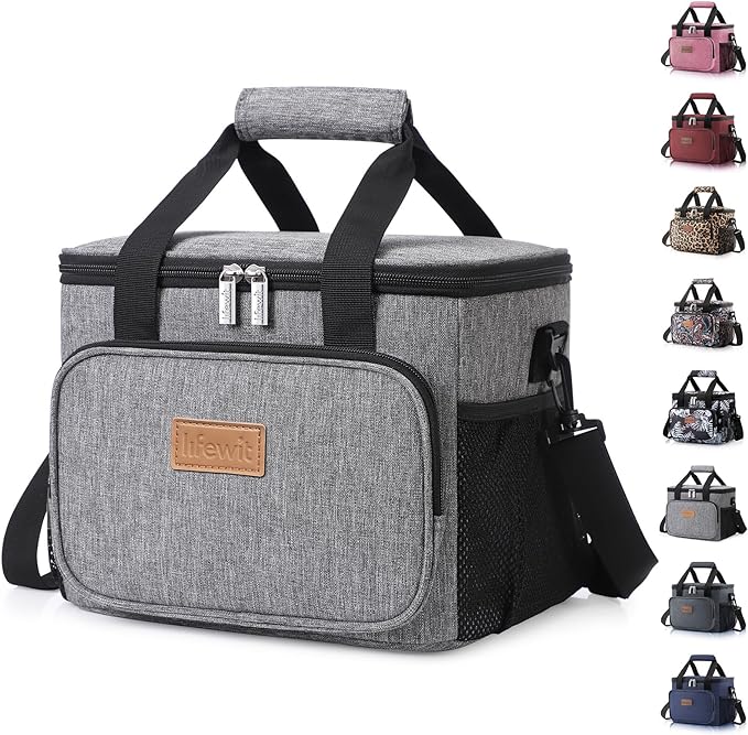 Lifewit Medium Lunch Bag Insulated Lunch Box Soft Cooler Cooling Tote by Lifewit