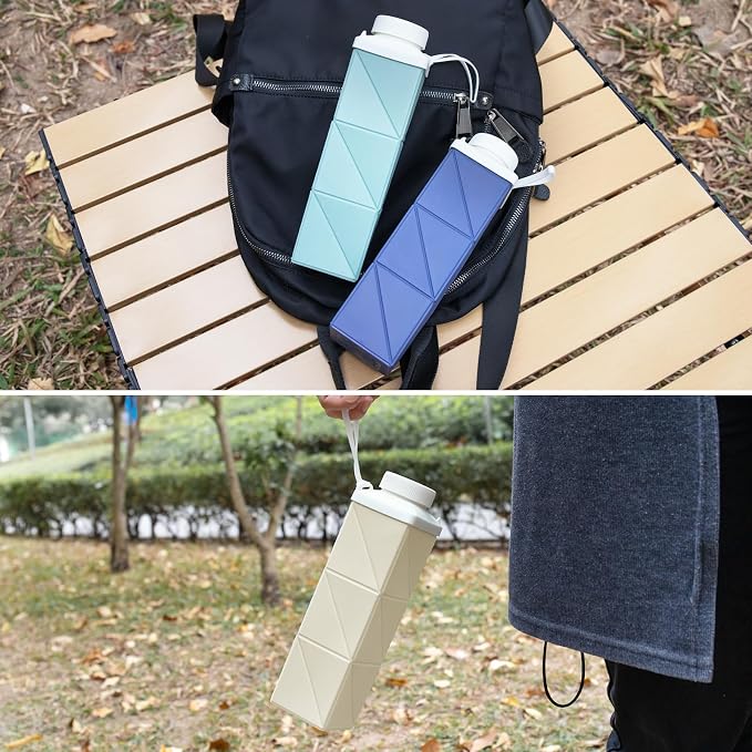 24oz Collapsible Water Bottles–Food-Grade, Lightweight, Foldable Design Perfect - Image 8
