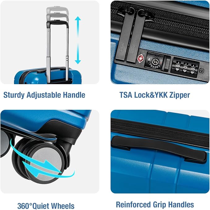 KYME Carry On Luggage 22x14x9 Airline Approved - Image 3