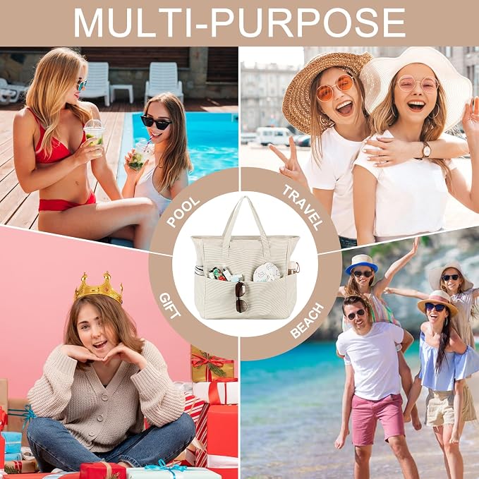 Waterproof Beach Tote Pool Bags - Image 9