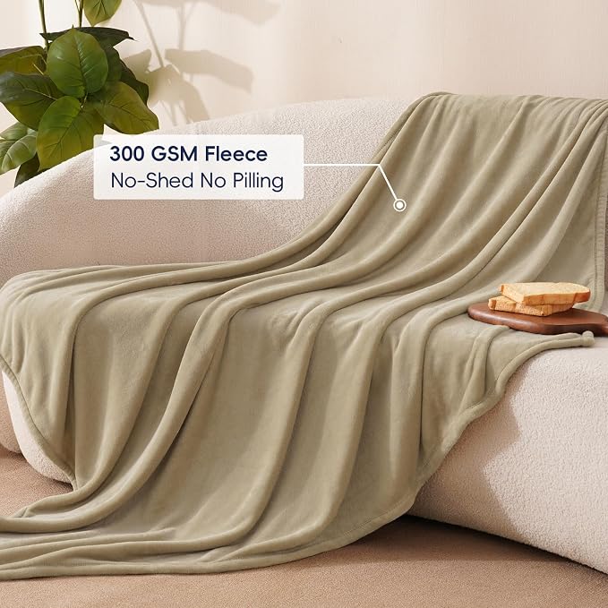 PHF Ultra Soft Fleece Throw Blanket, No Shed No Pilling Luxury Plush Cozy - Image 3