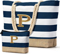 Becokan Beach Bag Initial Beach Tote by BecokanBeachBagSpecialist