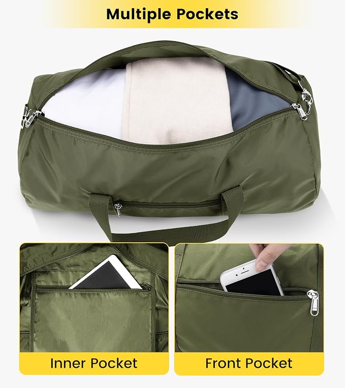 Vorspack Duffel Bag 20-24-28 Inches Foldable Gym Bag - Image 3
