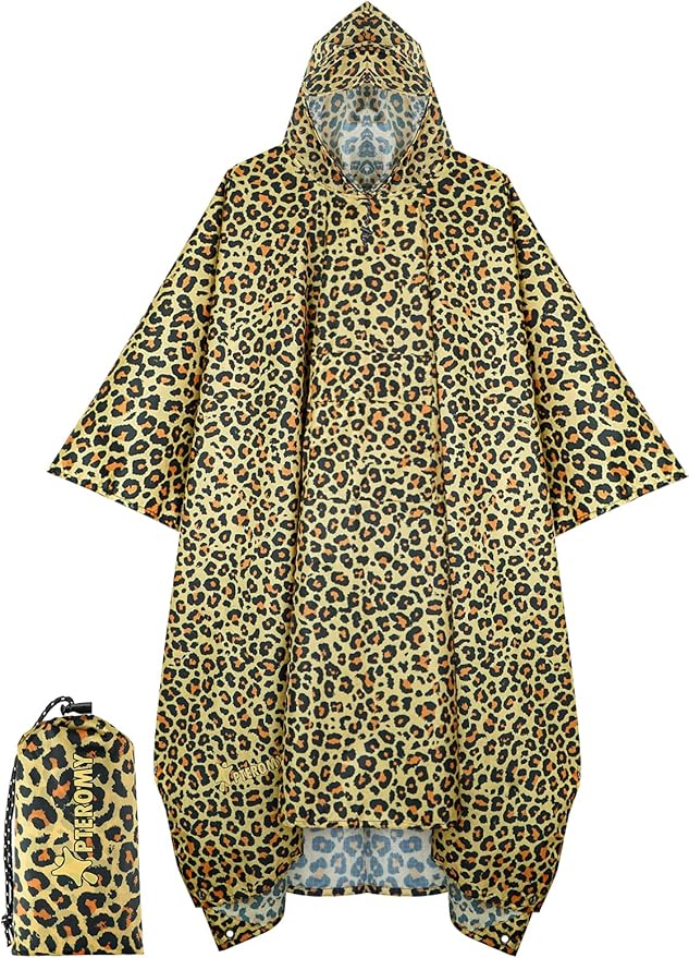 PTEROMY Hooded Rain Poncho for Adult by PTEROMY