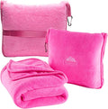 BlueHills Premium Soft Travel Blanket Pillow Airplane Blanket Packed in Soft by BlueHills