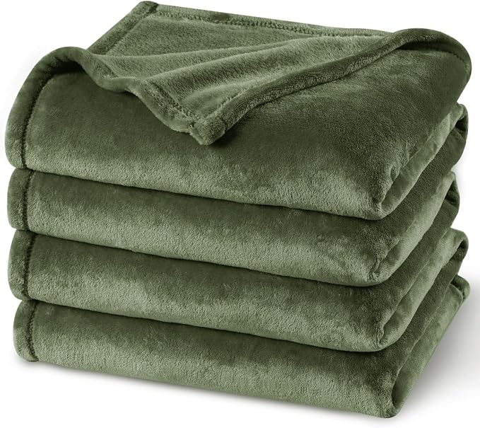 PHF Ultra Soft Fleece Blanket Queen Size, No Shed No Pilling Luxury Plush Cozy by PHF