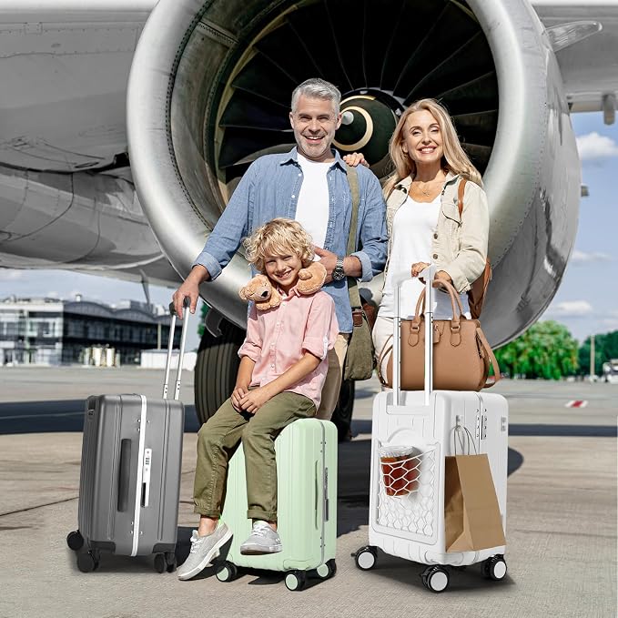 MRPLUM Carry On Luggage Double Handle Suitcase - Image 6