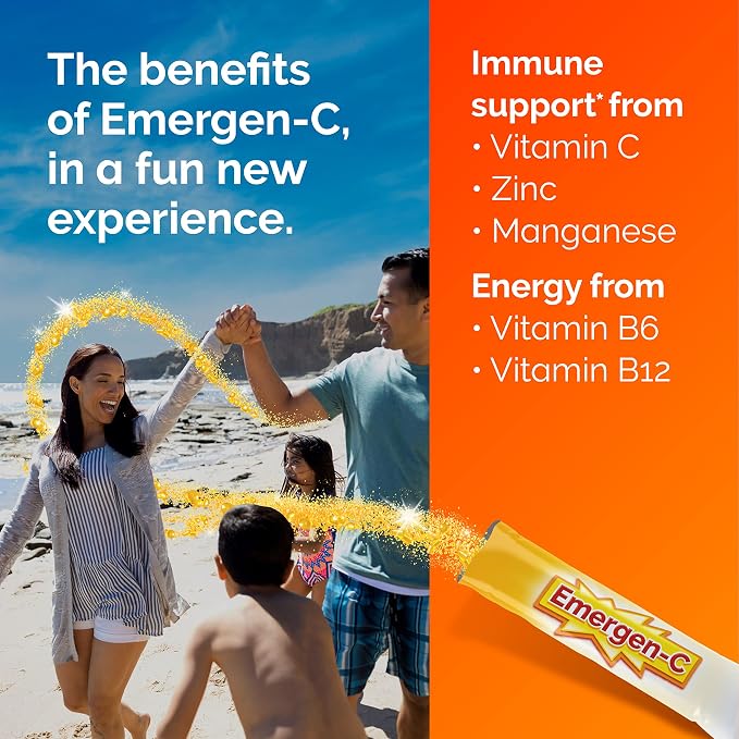 Emergen-C Crystals, On-the-Go Emergen-C Immune Support Supplement - Image 4