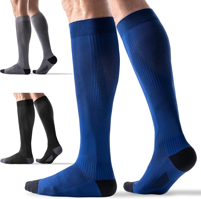 3 Pairs Compression Socks 15-20 mmHg by Bbfrey