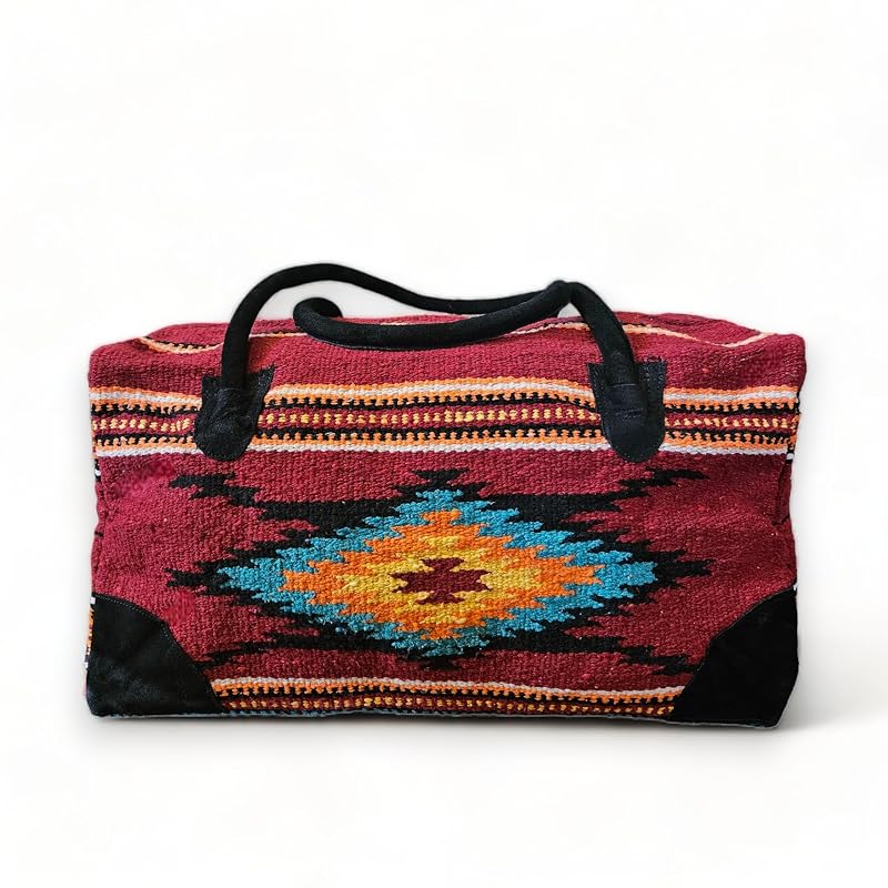 Southwestern Large Weekender Travel Bag Western Duffle Bag Boho Travel Bag - Image 3