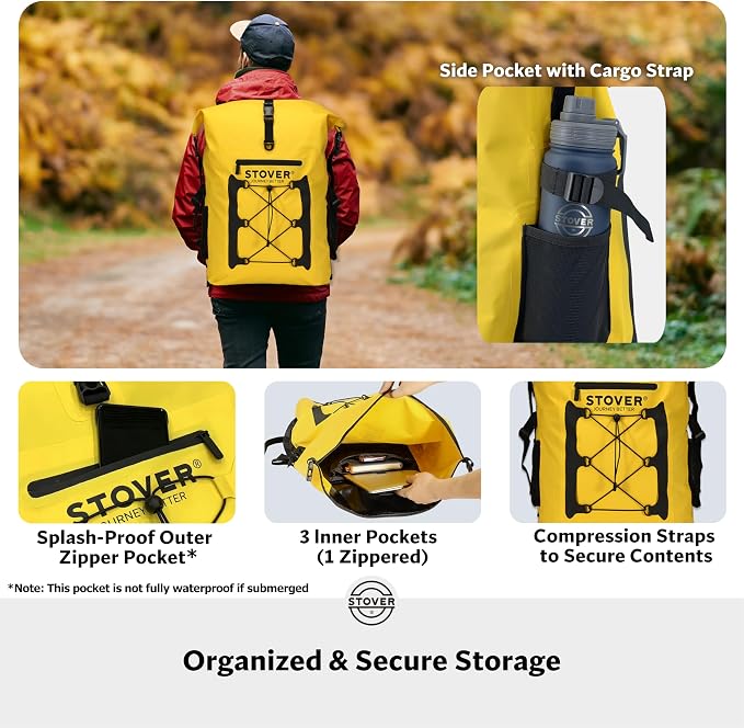 STOVER 5/10/25/30/40/55L Waterproof Backpack- Floating Dry Bag - Image 5