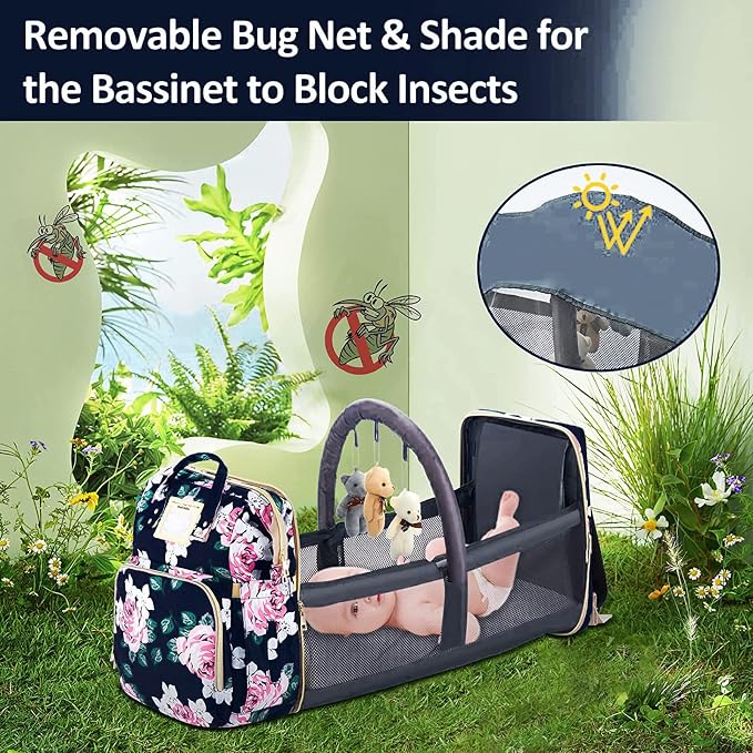 Diaper Bag Backpack Waterproof Baby Bag Large Capacity Multifunction Nappy Bags - Image 7