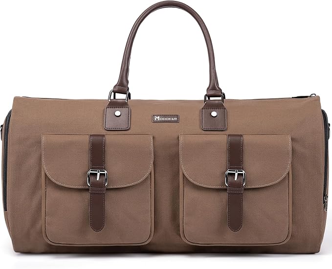 Modoker Garment Convertible Weekender Bag, Carry on Canvas Garment Duffle Bag by Modoker