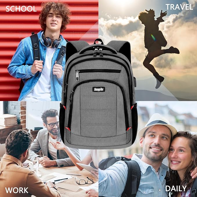 Backpack for Men Women, Travel School Backpacks for Teen Boys, Bookbag - Image 2