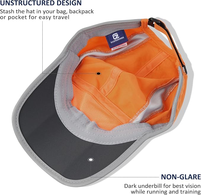 GADIEMKENSD Reflective Folding Outdoor Hat Unstructured Design UPF 50+ Sun - Image 4