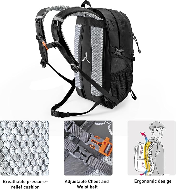 N NEVO RHINO Hiking Backpack 20L Water Resistant Outdoor Day Pack, Lightweight - Image 2