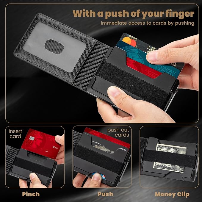 Wallet for Men Newly Upgraded Magnetic Minimalist Slim Men’s Wallet, RFID - Image 3