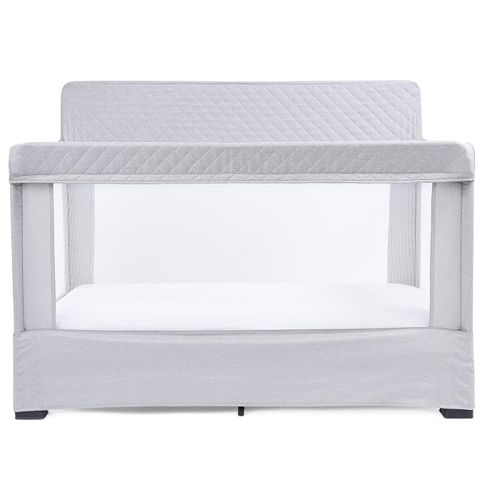 Baby Delight Lunaire Full Size Crib | Breathable Mesh Baby Crib | Tool-Free by BabyDelight