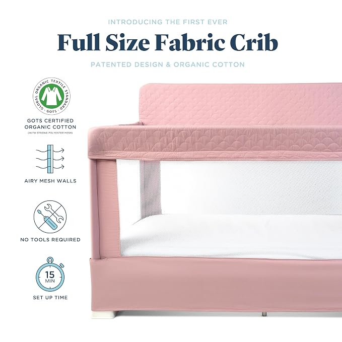 Baby Delight Lunaire Full Size Crib | Breathable Mesh Baby Crib | Tool-Free - Image 2