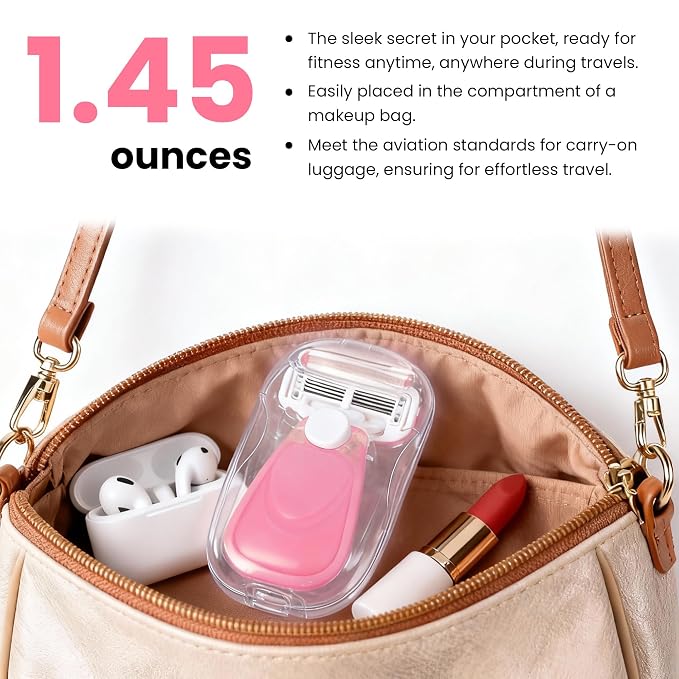 Women Razors moisturizing bar for Sensitive Skin, Travel Razors Shaving Kit - Image 5