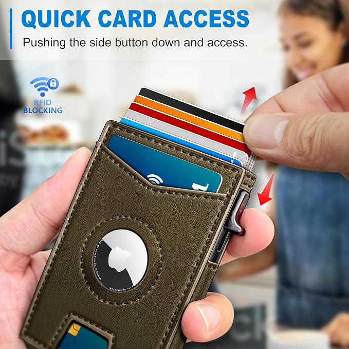 Airtag Wallet for Men, with Money Clip Gift Boxed, Slim Front Pocket Wallet - Image 5