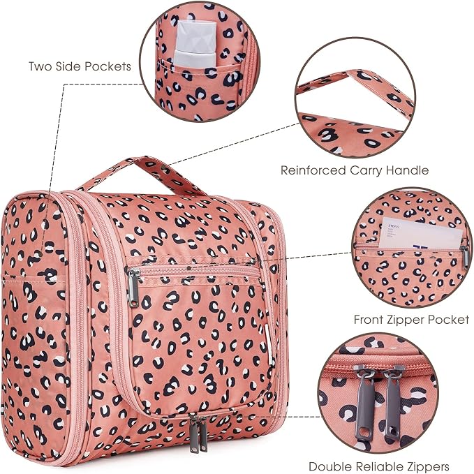 Narwey Hanging Cheetah Toiletry Bag - Image 4